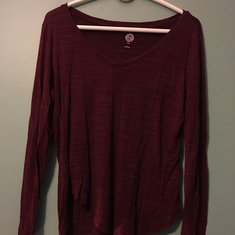 SO long sleeve top sz large